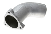 Патрубок (алюм.) ф102; L=330; фланец 3отв.ф12 теплообменника левый