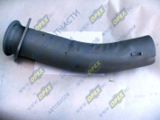 Труба выпускная L=570 ф120 квадрат.фланец