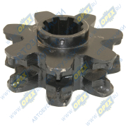 Звездочка привода пескоразбрасывателя Z=7/8 шлиц,КО-713, КО-806, КО-823, КО-829 под якорную цепь А1-16х44