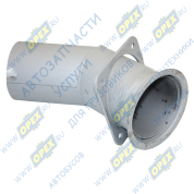 Труба выпускная L=415; квадрат.фланец; 4отв.