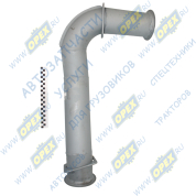 Труба приемная ф110 L=1120 квад.фланец/квад.фланец задняя