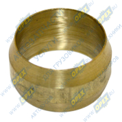 Муфта ф15х18 h=10 конусная (бочонок) латунь тормоз.трубки Муфта ф15х18 h=10 конусная (бочонок) латунь тормоз.трубки