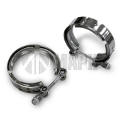 Хомут турбокомпрессора V-образный зажим, ф83 патрубка ТКР турбокомпрессора ПАЗ,Камаз (дв.Cummins 6 ISBe)