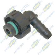 Фитинг Штуцер топливный быстросъемный 90° (под трубку ф8)