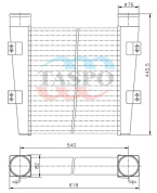 Охладитель наддувочного воздуха (ОНВ) МТЗ-1221,1222,1523 (дв.ММЗ Д-260)