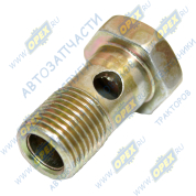 Болт-штуцер М16х27х1,5 Р=11 К=22 перепуск. 2скв.отв.вверт;внут.ф10 с/и сливн.шланга ГУРа ГАЗ-3110