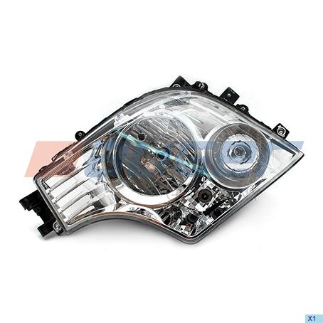 82577 Фара головного света ПРАВАЯ (без ДХО) MB Actros MP4 (e-mark); ручная регулировка, без DRL, LHD, без лампы Auger
