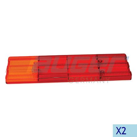 85719 Стекло фонаря заднего четырехсекционного MB красная секция Auger