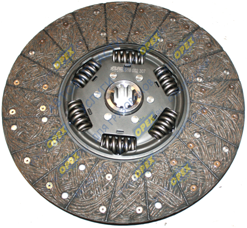 000 002 307 Диск сцепления ведомый 362 GTZ (1 1/2""-10N)/ КАВЗ, ПАЗ дв.ММЗ-245.7(9) DAF LF45 IVECO EUROCARGO I-III MAN L2000 M 2000 L M 2000 M TGL MAZ 4370 GAZ V; усиленый FLRS2