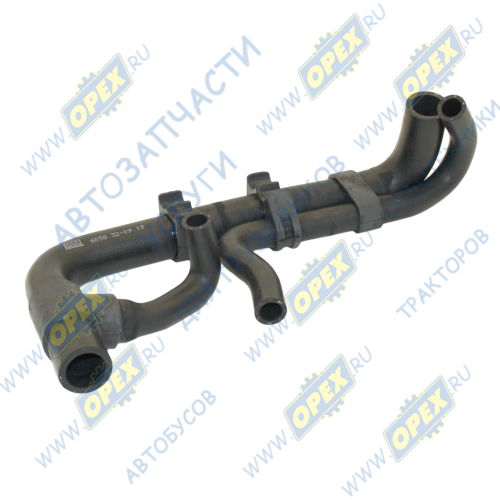 6058.32 Шланг (патрубок) тройной, кривой (2 изг.) ф19х27 L=180/кривой (4 изг.) ф19х27 L=500/кривой (2 изг.) ф30х41 L=670 (тройник, хомуты) радиатора P/G/R/T S Lema