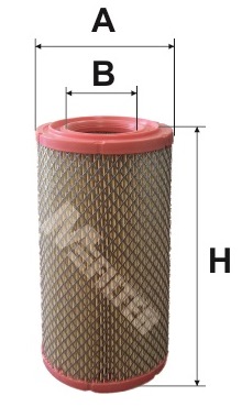 A8057 Фильтр воздушный A=131 B=65 H=297 CASE; C 13 154 M-Filter