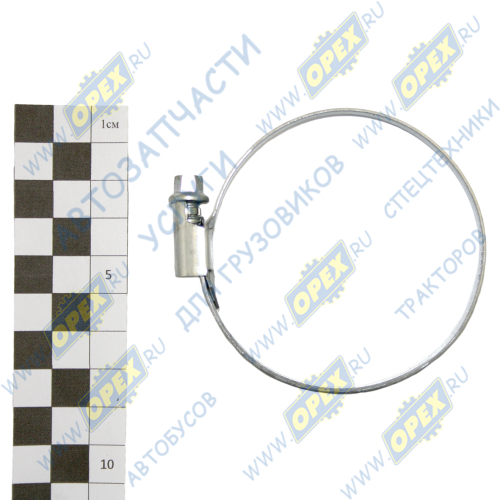 01263565060 Хомут червячный ф50-70 мм; w1 (оцинковка) Norma