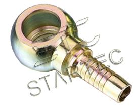 INF.31.M8D6 Фитинг Штуцер (ушко-ёлочка) под топливный болт M8x1 D6 мм Startec