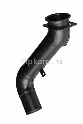 54115-1203048 Патрубок выпускной L=830; квадрат.фланец 4отв (эжектор) Камаз Евро-2 ZIPKAM
