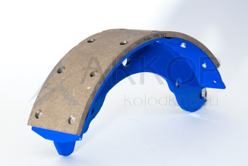 163302-3502090 Колодка тормозная L=360; S=70 задняя с накладкой (комплект 4шт) Соболь,Газель,Бизнес,Некст АККОР