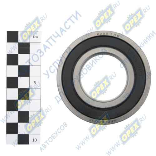 180208 С17 (6208 2RS) Подшипник 40х80х18 шарик.радиал. 1-ряд. (закрытый) АПП