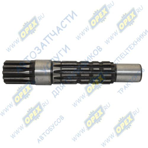 320-1701222 Вал привода ВОМ L=200,проходной,нар.шлиц 12/12,внутр.шлиц=12 БЗТДИА