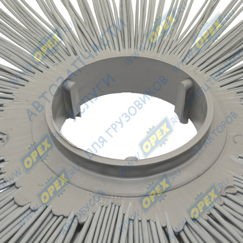 ДЩ120х550-БП Диск щеточный ф120х550 беспроставочный /полипропилен/; 50/50,серо-зеленый Гепард2