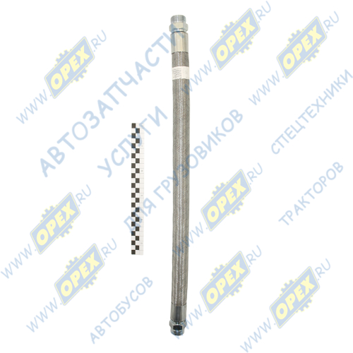 6520-3506060-50 Шланг тормозной (ШТУЦЕР+ШТУЦЕР) L=605 Ш=М30+К32/Ш=М30+К32 бронированный КАМАЗ КАМАЗ-УВК2