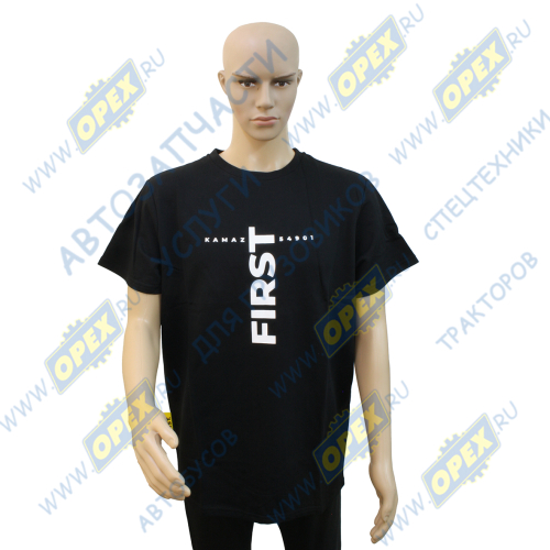 333.04180600 Футболка; FIRST KAMAZ 54901 черная 52р КАМАЗ-УВК2