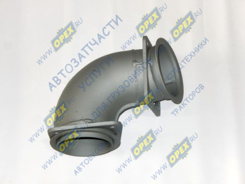 43255-1203011-03 Труба ф120 L=410; 2 квадрат.фланца 4отв.ф12 приемная КАМАЗ передняя КАМАЗ