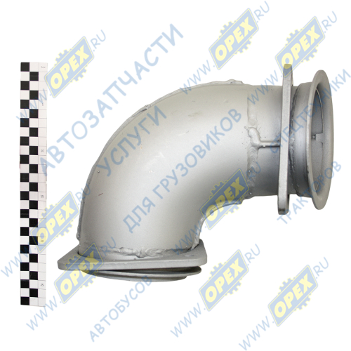 43255-1203011-03 Труба ф120 L=410; 2 квадрат.фланца 4отв.ф12 приемная КАМАЗ передняя КАМАЗ2