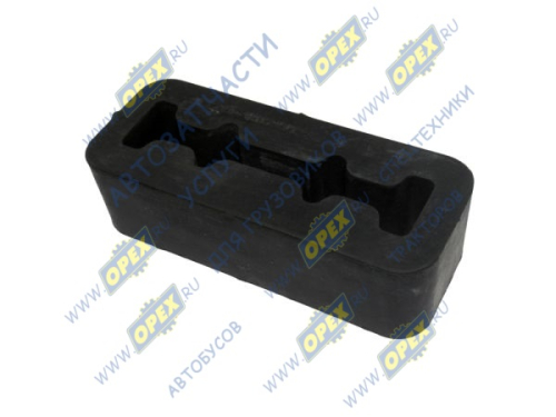 5320-1001179 Подушка (РТИ) прямоуг. 65х160 h=45 поддержив. опоры КПП КАМАЗ