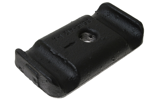 65115-2902412 Накладка (сталь) 90х165х29; 1отв.ф22 передней рессоры КАМАЗ