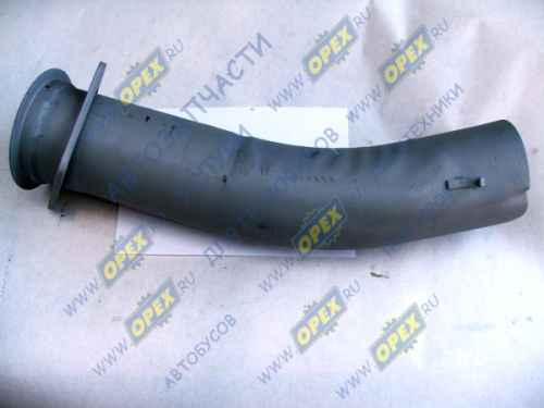 6520-1203015 Труба выпускная L=570 ф120 квадрат.фланец КАМАЗ
