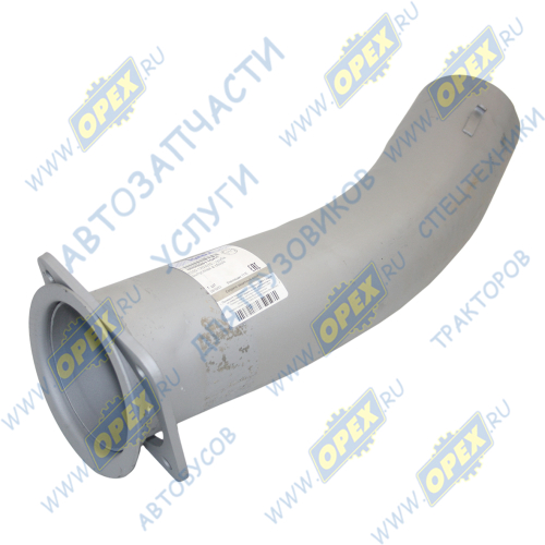 6520-1203015 Труба выпускная L=570 ф120 квадрат.фланец КАМАЗ1