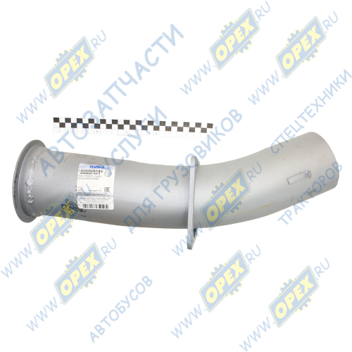 6520-1203015 Труба выпускная L=570 ф120 квадрат.фланец КАМАЗ2