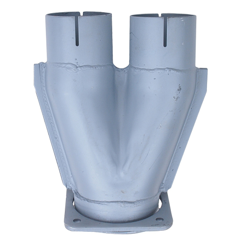 6520-1203035 Тройник L=305 2отв d=95 1отв.ф115 квадрат.фланец 4отв глушителя КАМАЗ