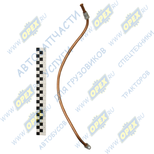 6520-1602595 Трубка (медь) ф8; L=500 Ш=М14+К14/Ш=М14+К14 КАМАЗ2