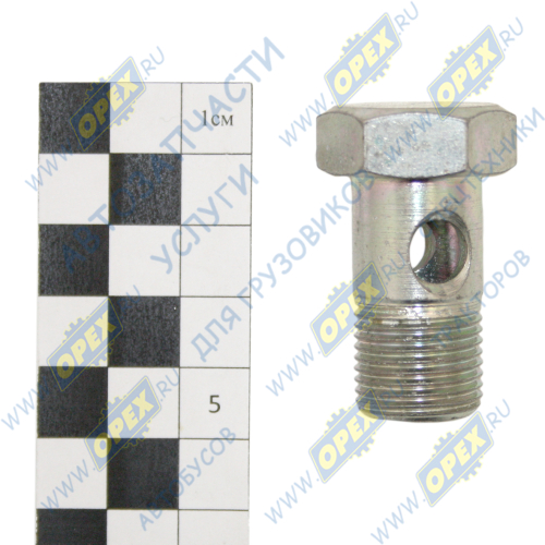 6520-3408204 Болт-штуцер С/И М18х34х1,5 Р=17 К=24 1 скв.отв. поворотный; х33х1,5 К=24 Р=16 1отв штуцер, поворотный КАМАЗ1