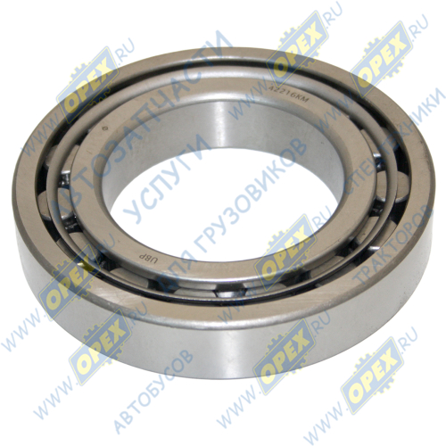 42216 КМ Подшипник 80х140х26 ролик.радиал. 1-ряд. (внутр.обойма подвиж. с буртом); редуктор средн.моста СМАЗ КПК