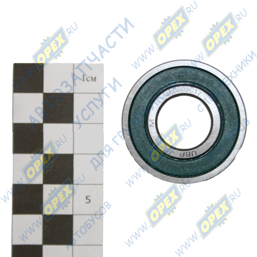 180203 С17 Подшипник 17х40х12 шарик.радиал. 1-ряд. (закрытый); КПП ГАЗ,УАЗ,компрессора ПАЗ КПК1
