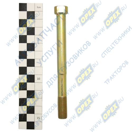 4370-2912032 Болт С/И М12х130х1,25 Р=30 кругл.головка с 2-я лысками центровой рессоры задней МАЗ-4370 МАЗ