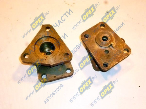 201-3802042 Фланец датчика спид., L=61х83 4отв.скошенный прямоугольник, сталь МАЗ