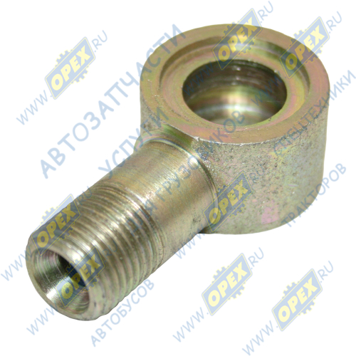 3205-3405186-01 Фитинг (угольник); Рнаруж=М16х1,5/ кругл.штуц. ф16; L=58 поворотный гидроцилиндра ПАЗ ПАЗ