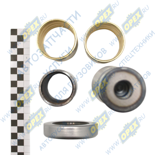 РК-6520-3001019-01-СПЕЦМАШ Шкворень КАМАЗ-6520, 5490, 6460 в сб. (со втулками); + подшипник СПЕЦМАШ3