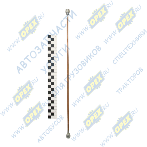 4320-3570162 Трубка (медь) ф5; L=400 Г=М10+К12М/Г=М10+К12 от пневмосигнала к крану УРТ