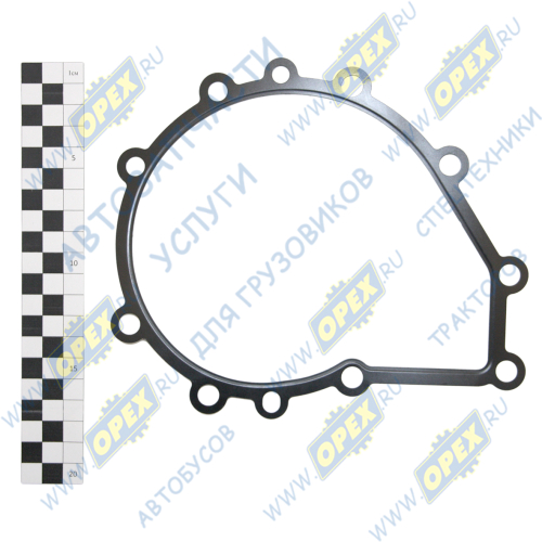 719-66-13 Прокладка (сталь) С/Ф 198х175; 8отв.ф10/3отв.ф8 ЯМЗ-534 насоса водяного 719 ФРИТЕКС