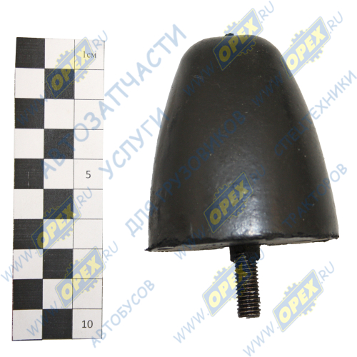 12-2902622-А Буфер хода сжатия рессоры (РТИ) L=53х63 h=72 со шпилькой М8х1,25 Р=25 конус (52х62х97) ЧайковРТИ