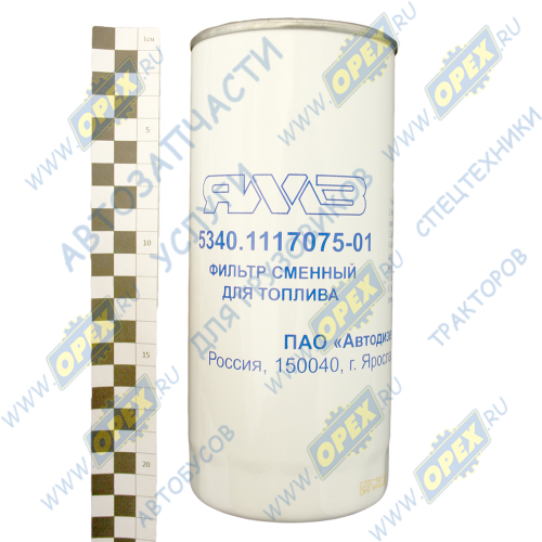 5340.1117075-01 Фильтр топливный A=93 B=62 C=71 M18x1.5 H=212 DEUTZ, Volvo, Bomag; Рarker, ф96, h=215 ЯМЗ
